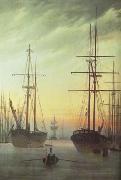 Caspar David Friedrich, View of a Port (mk10)